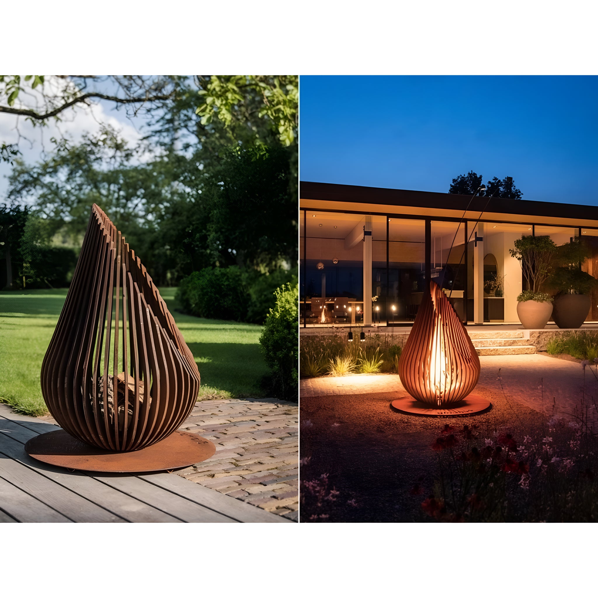 EmberSpire Sculptural Fire Tower